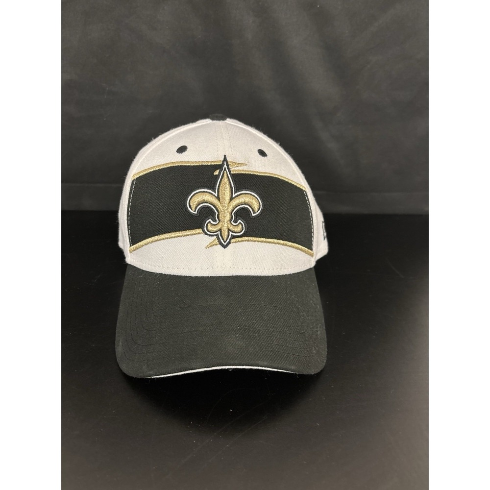 White and Black NFL Saints Baseball Cap One Sized Adult